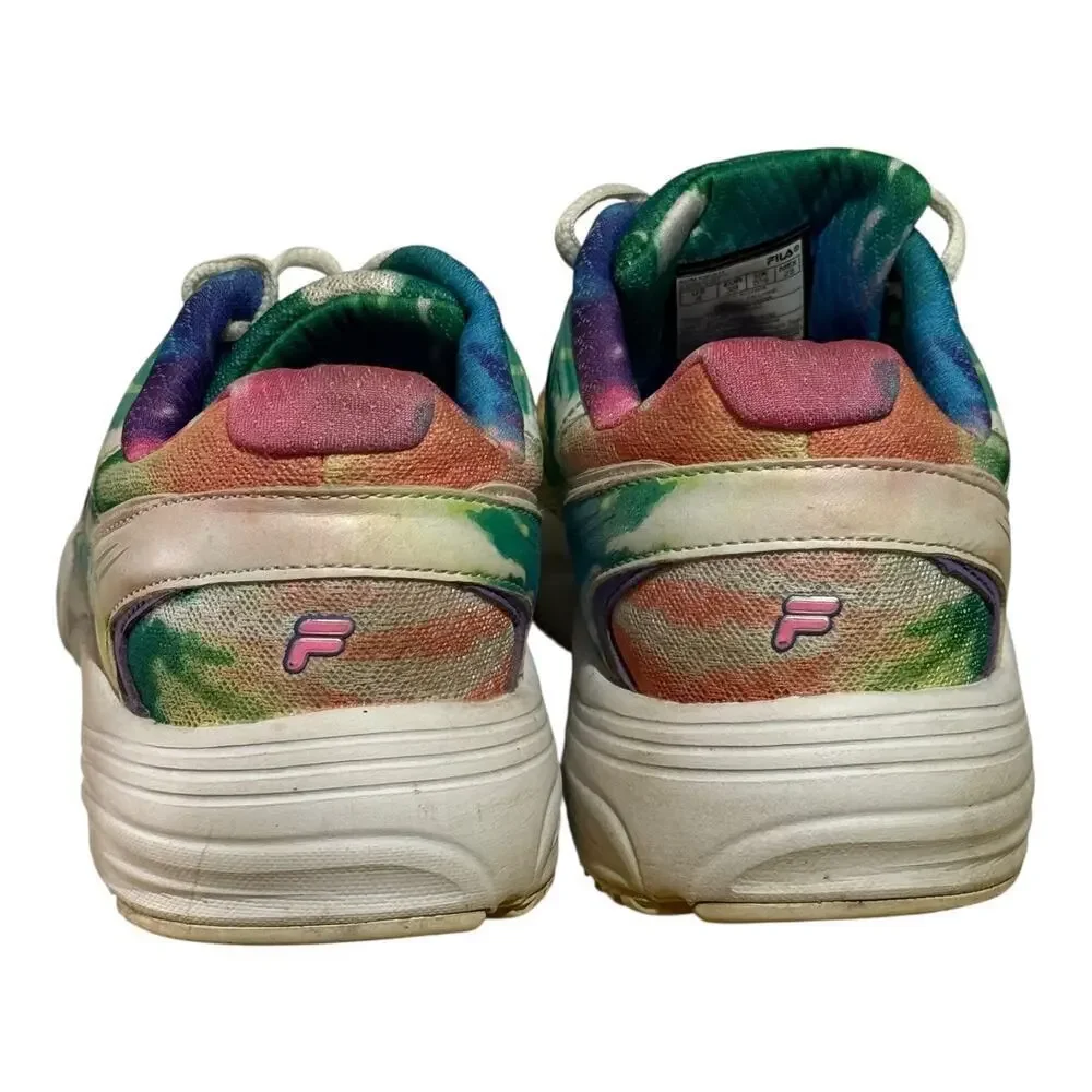 Fila Tie Dye Chunky Sneakers Women's Size 8 Multicolor 5LM00679-661